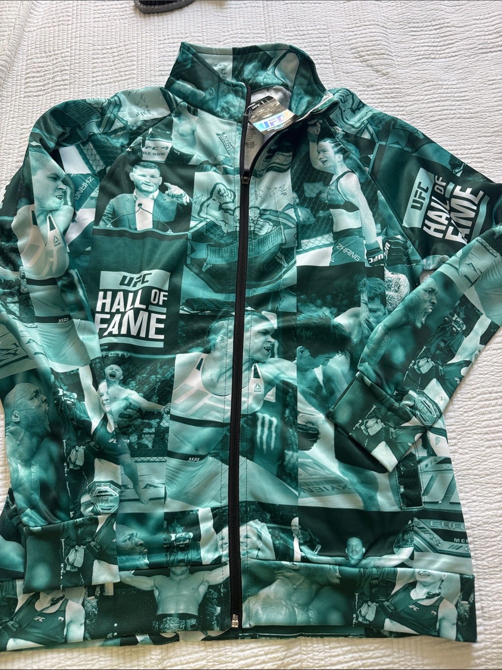 UFC Green Graphic Kids Full-Zip Jacket